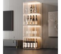Hynbdes Vitrine à Alcool en Acrylique, Meuble de Rangement pour Bouteilles d'alcool, Armoire à vin de Rangement,étagères de Rangement pour la Cuisine, Le Bar et la Cave.