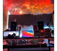 HynJGih 3D Thundercloud LED Light Kit, APP Control, DIY Dynamic Effect, Suitable For Adult Home Theater(10m/32.8ft)