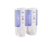 HynJGih Bienfaiteur de jabón de Doble cabezal baño champú montado en Gel de la Pared ducha dispensador de jabón Botella de prensa Para el Hogar(B,M)