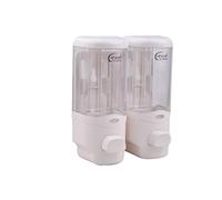 HynJGih Bienfaiteur de jabón de Doble cabezal baño champú montado en Gel de la Pared ducha dispensador de jabón Botella de prensa Para el Hogar(C,M)