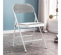 HynJGih Chaise de Bureau d'ordinateur de Chaise se Pliante capitonnée for la Chaise de conférence portative à la Maison Confortable et Durable(Bianco)