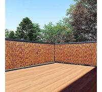 HynJGih Clôture en roseaux, clôture en bambou, clôture pour cour, assemblage facile, écran de jardin, clôture décorative enroulable (130 cm x 1000 cm)