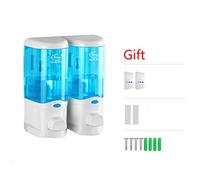 HynJGih Distributeur de Savon sans Perfection Mural Hôtel Hôtel Shampooing Douche Gel Boîte de Salle de Bain Lave-Mains Bouteille hydraulique(F,L)