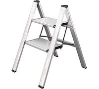 HynJGih Échelle à 2 marches multifonctionnelle en Aluminium for ménage, échelle à Chevrons Pliante(B)