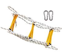 HynJGih Échelle de Corde antidérapante et réutilisable, échelle de sécurité Portable for Les Enfants et Les Adultes Qui s'échappent de la fenêtre et du Balcon(20m)