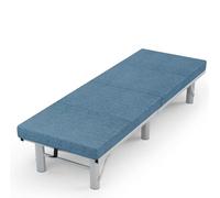 HynJGih Lit Pliant avec Matelas for Adultes, Structure métallique épaisse, capacité de Charge Stable, idéal for la Sieste à la Maison ou au Bureau(Blu,194 * 90 * 46cm)