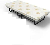 HynJGih Lit Pliant avec Matelas for Adultes, Structure Stable en Acier, lit de Camping Pliable et Portable(190x80x41cm)
