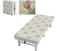 HynJGih Lit Pliant avec Matelas for Adultes, Structure Stable en Acier, lit Pliable Portable avec roulettes for la Maison, Le Bureau ou Le Camping(195x60x47cm)