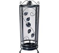 HynJGih Parapluie stand personnalité créative porte-parapluie baril noir avec bac d'égouttement pour entrée maison bureau appartement hôtel