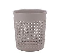 HynJGih Poubelle Simple avec poignée Salle de Bain Toilette en Plastique Poubelle Bac de ménage Rond découvert Corbeille(B)
