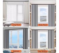 HynJGih Rail de Rideau sans Couture, Ensemble de Rails de séparation for Camping-Car, Camping-Car, Salle de Douche, Rail Droit en Aluminium en Forme de V for Plafond(Bianco,Length-400cm/13.1ft)