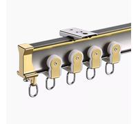 HynJGih Rail de Voie de Rideau incurvé for Le Bureau de Salle de Bains de Chambre à Coucher, Ensemble de Rails de Rideau de Plafond Flexibles épaissis(Ceiling Mount,3.5m/11.5ft)