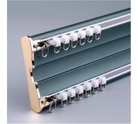 HynJGih Rail Double Joint de Rideau, Rail Coulissant de Rideau de Douche sans Couture au Plafond for séparateur de pièce d'hôtel/Maison/Clinique(Blu,Length-13ft/4m)