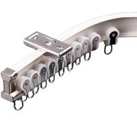 HynJGih Support de Plafond/Mur de Voie de Rideau en métal, Tringle à Rideau de diviseur de pièce for Le Bureau d'hôtel à la Maison(Ceiling Mount,2m/6.5ft)