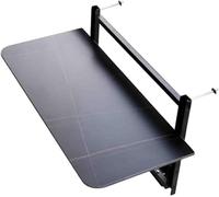 HynJGih Table d'appoint Pliante d'extérieur, Table Suspendue Pliante for Balcon, Table de Garde-Corps de Rebord de fenêtre, Table à Manger d'extérieur(Bianco,80 * 35cm)