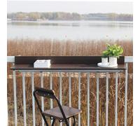 HynJGih Table de bar pour balcon, table suspendue multifonction pour usage domestique, table à thé extérieure, table de loisirs pliante sur le balcon(100 x 27 cm)