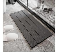 HynJGih Tapis antidérapant de Drainage de Salle de Bain, carrelage de Sol emboîtable, Tapis de Sol à Drainage Rapide, Tapis for Zone Humide, 11,8 x 23,6 Pouces(Grey-a,20pcs)