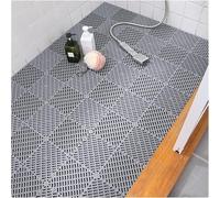 HynJGih Tapis antidérapant de Drainage, Tapis de Sol de Douche Doux for Toilettes 30x30cm(Grigio,20pcs)