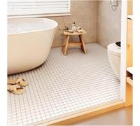 HynJGih Tapis antidérapant de Drainage, Tapis de Sol d'épissage à Assemblage imbriqué, Tapis de Salle de Bains ajouré for Zone Humide(Brown,10pcs)