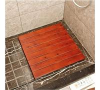 HynJGih Tapis de Bain en Bois Salle de Bain Spa Douche Tapis de Bain caillebotis Design égouttoir(Brown-1pcs,40x60cm)