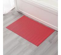 HynJGih Tapis de Drainage antidérapant en PVC for Salle de Bain, Tapis de Sol Creux for Zone Humide Commerciale for Garage, Piscine, intérieur et extérieur(Rosso,60cm x 90cm)