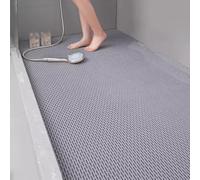 HynJGih Tapis de Drainage antidérapant, Tapis de Sol for Zone Humide, paillasson Creux en PVC for Piscine, Salle de Douche, Cuisine(Grigio,60cm x 90cm)