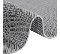 HynJGih Tapis de Drainage for Zones humides, Tapis de Sol antidérapant en PVC de 5,5 mm d'épaisseur for Cuisine, Salle de Douche, Piscine(Grigio,120cm x 60cm)