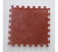 HynJGih Tapis de Sol en Mousse Patchwork de 64 pièces, Tapis en Mousse Pelucheux emboîtable, Tapis de Sol Puzzle for Salon, Chambre à Coucher et sols durs(West Red)