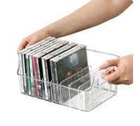 Hynorian Petite étagère CD pour 12 à 13 CD, support CD avec compartiments variables