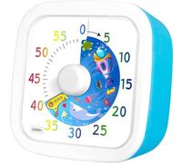 HYOJCWU Minuteur analogique visuel, Compte à rebours Silencieux, Outil de Gestion du Temps pour Enfants et Adultes, 60 Minutes, Silencieux Outil de Gestion du Temps pour Cuisine, Classe, Réunions