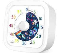 HYOJCWU Minuteur analogique visuel, Compte à rebours Silencieux, Outil de Gestion du Temps pour Enfants et Adultes, 60 Minutes, Silencieux Outil de Gestion du Temps pour Cuisine, Classe, Réunions