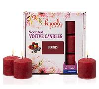 Hyoola Bougies Votives Parfumées - Bougies Votives Baies - Durée de Combustion 12 Heures - Lot de 9 - Fabrication Européenne