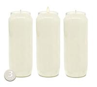 Hyoola 1 Bougie Votive Brûlant 9 Jours - Lot Bougies Religion de 18 cm pour Célébrations Religieuses, Anniversaires, Situations Urgentes - Lot de Bougies Prières Cire Végétale Pot Plastique
