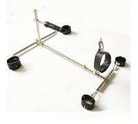 HYOPBSCN Machine à sexe BDSM, barre de bondage robuste, tige d'écartement en acier inoxydable avec gode, plug anal, menottes en cuir, manchettes de cheville, collier, contraintes réglables, jouets sex