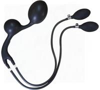 HYOPBSCN SM Plug Anal Gonflable Gode Anal Double Ball Plug Anal avec Boule en Acier et Pompe, Boules Anales Réglables Gode Anal Grand Plug Anal en Silicone Vagin Anus Expander Sex Toy for Hommes Femme