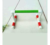 Hypeety Perchoir pour petit oiseau - Perchoir de table - Aire de jeu - Support d'entraînement - Jouets à mâcher pour perruches, perruches, calopsittes conures et pinsons (perchoir, L)