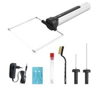 HYPEJET 3-en-1 Fil Chaud Découpe Polystyrène, 100-240V/15W Coupeur de Mousse Electrique, Découpe Polystyrène pour Mousse, Plaques de Mousse et Gomme Moussante, Blanc