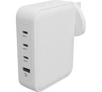 Hyper 140W 4 Port USB-C/USB-A Charge rapide GaN White Charger for Devices