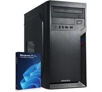 HYPER BYTE® Office Pc - Intel i3-10105F Processeur avec 4.4 GHz | Ordinateur de Bureau / Tours PC | 8GO RAM | 256GO SSD | DVD+RW | USB 3.0 | WiFi + Windows 11 Pro | Rapide Tours PC Noir