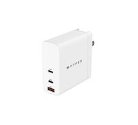 HYPER Chargeur Secteur Universel 140W Blanc - 2x USB Type-C, USB Power Delivery 3.1, Câble 2m, Fiches AU/EU/UK - HJG140WW