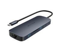 Hyper Drive Next Hub USB C 10 ports pour Mac, PC et Chromebook avec HDMI 4K60Hz, 2 USB-A, hub USB-C 10 Gbps 140 W, lecteur de cartes SD et microSD, Ethernet, ports audio de 3,5 mm