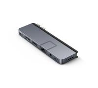 HyperDrive DUO PRO 7-in-2 - Station d'accueil - pour ordinateur portable, ordinateur portable, tablette - USB-C x 2 - HDMI - 1GbE