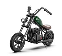HYPER GOGO Challenger 12 Motocross Électrique pour Enfants, Moto Électrique avec Moteur 160W, Modes de Vitesse de 8/12/16 KMH, Autonomie de 16KM pour Les Enfants 6-12 Ans (Vert)