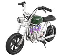 HYPER GOGO Pioneer 12 Plus avec application moto électrique pour enfants pneus pneumatiques 12'' haut-parleur Bluetooth Pioneer 12 Plus App vert