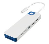 HYPER HD4103BUGL hub & concentrateur USB 3.2 Gen 1 (3.1 Gen 1) Type-C 5000 Mbit/s Bleu, Blanc