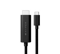 HYPER HD6007BKGL câble HDMI 2,5 m USB-C HDMI Type A (Standard) Noir