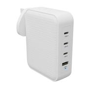 Hyper Chargeur secteur HJ1001WHWWGL 140W 4 ports (3x USB‑C, 1x USB‑A) PD 3.1 QC 3.0 GaN Blanc