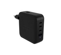 HYPER HJ1002BKWWGL Chargeur Secteur 100W 4x USB-C (Power Delivery 3.0, PPS) + 1x USB 2.0 Noir - GaN, Ordinateur Portable/Smartphone/Tablette