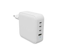 HYPER HJ1002WHWWGL Chargeur Secteur 100W Blanc - 4x USB-C Power Delivery 3.0/PPS (100W/100W/27W/18W) + 1x USB 2.0 - GaN - Smartphones, Tablettes, Portables