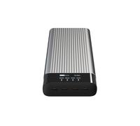 HYPER HJ245B Batterie Externe 27000mAh Argent - USB Type-C 100W Power Delivery, 4 Ports USB, Charge Rapide, Compatibilité Universelle